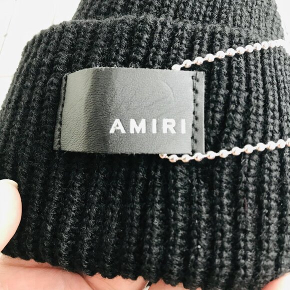 NWT AMIRI MA BEANIE Black - Picture 5 of 8